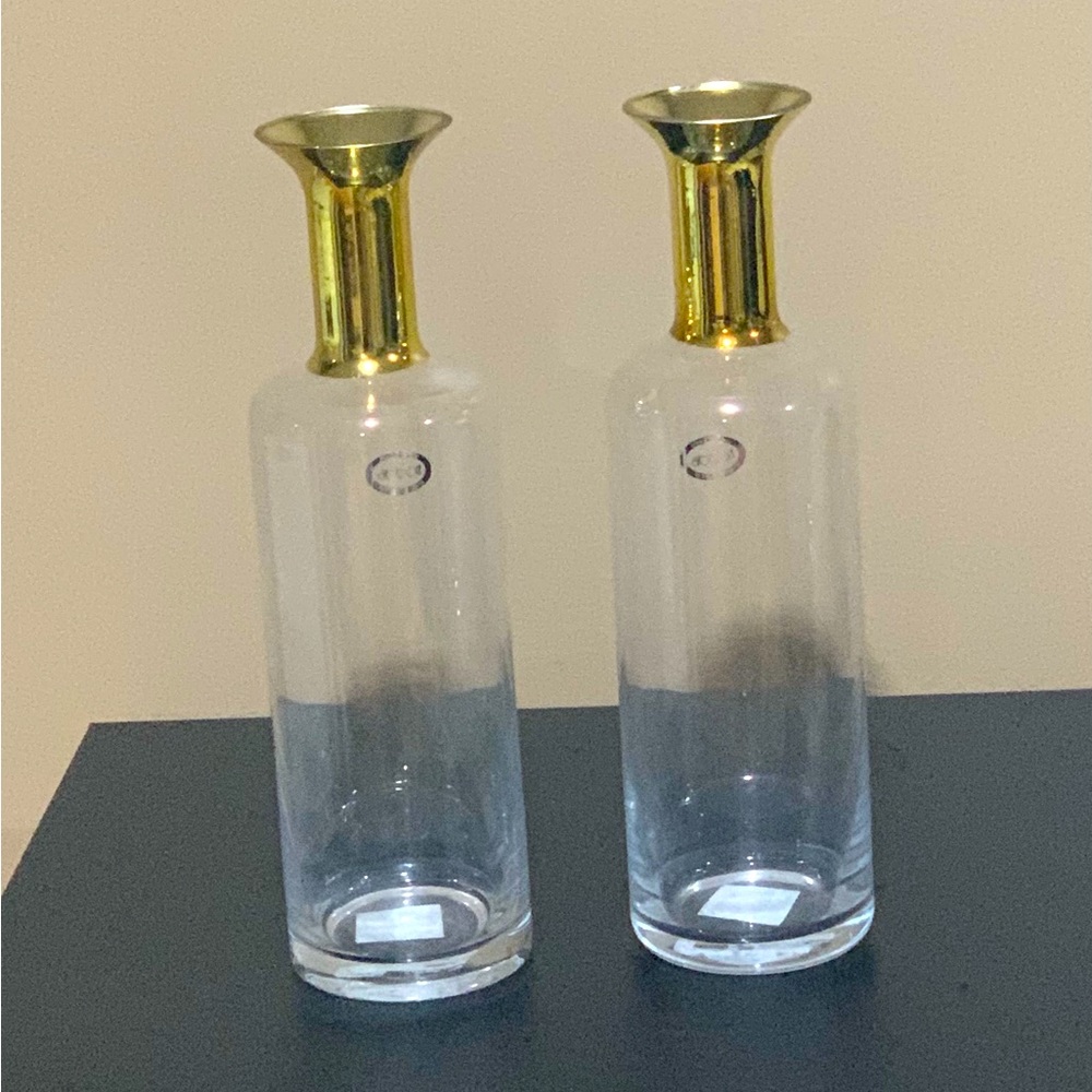 Abbott High Neck Clear Glass Vase